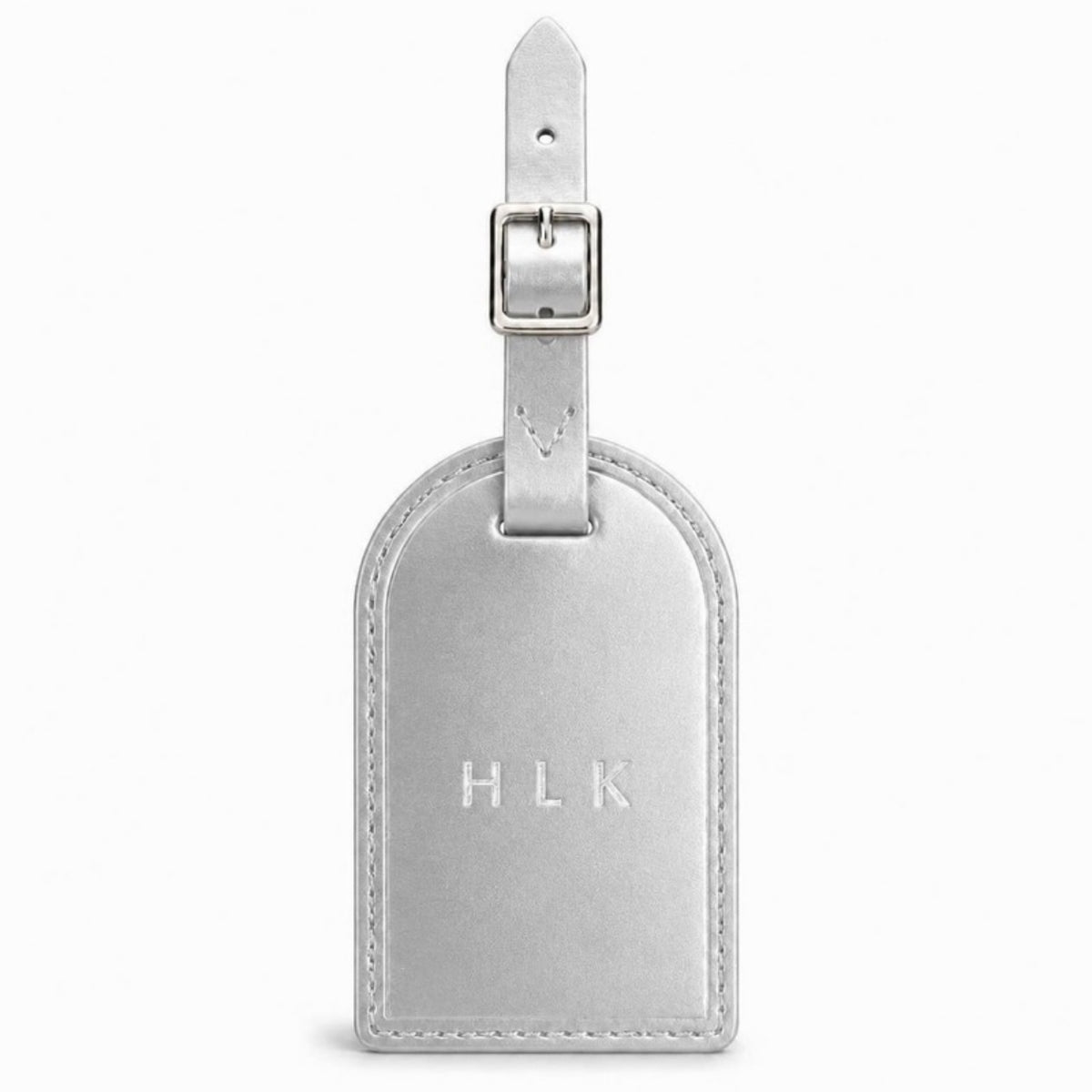 선인장 비건 가죽 러기지택 실버 HLK 은박 각인