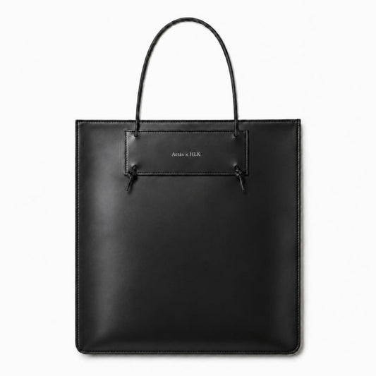 Aetās x HLK 선인장 가죽 미디엄 토트 블랙