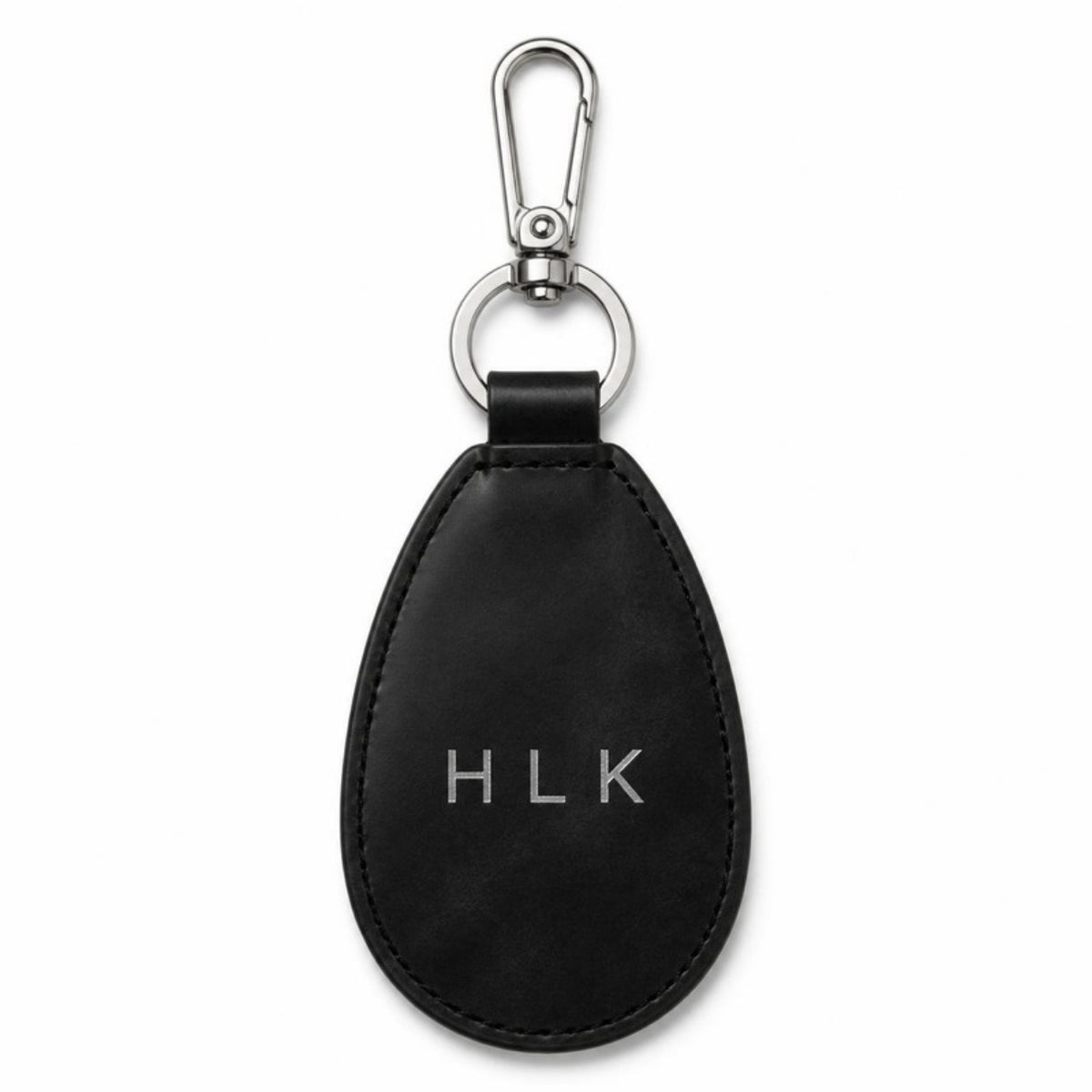 선인장 비건 가죽 물방울 키링 블랙 HLK 은박 각인