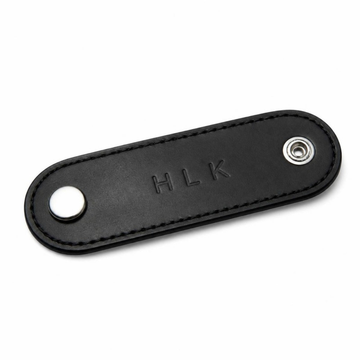 선인장 비건 가죽 케이블 타이 블랙 HLK 형압 각인